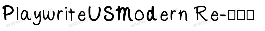 PlaywriteUSModern Re字体转换